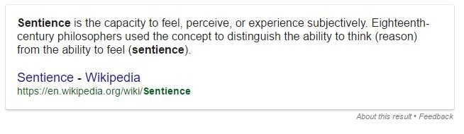 Sentience